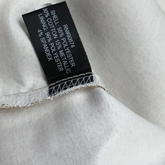 Boston Proper Gold Metallic Jacket, Size L, Jean Jacket Styling NWT - Picture 5 of 5